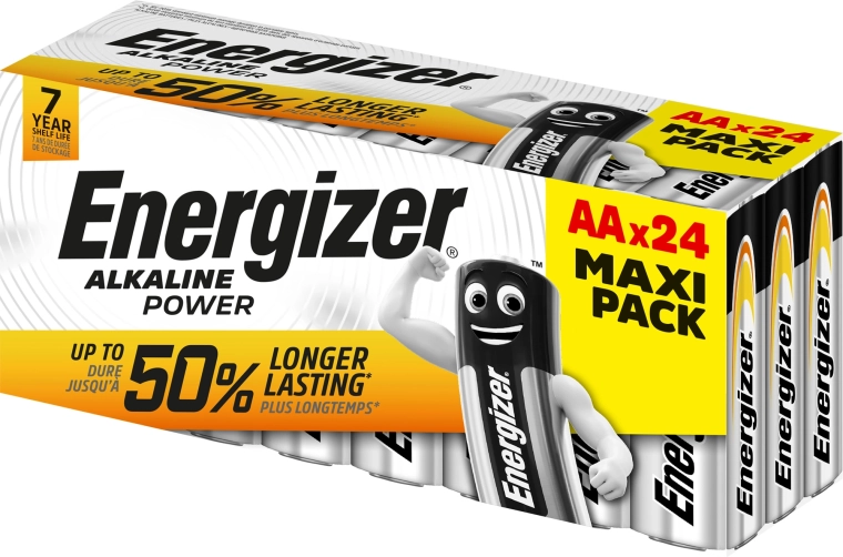 Pilas alcalinas AA ENERGIZER Alkaline Power 24 uds.