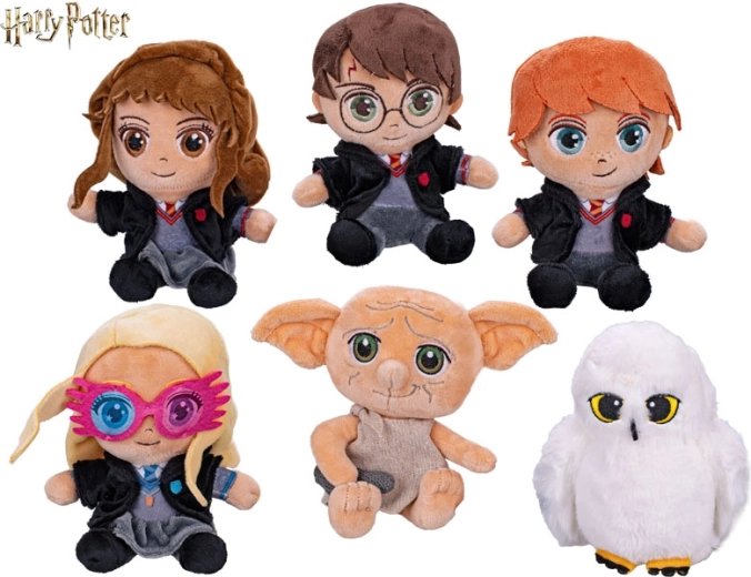 Figura de peluche Harry Potter sentada 16 cm (assort 6 tipos)