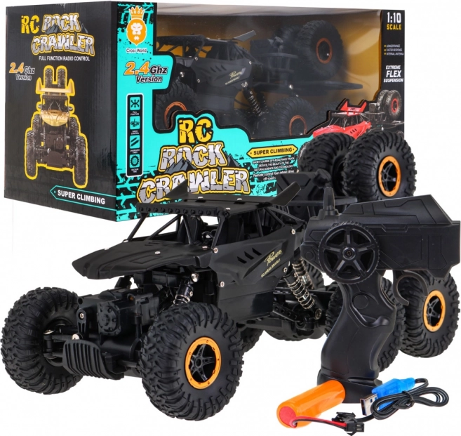 Crawler Rock para niños a partir de 6 años, vehículo teledirigido 1:10 6x6 + ruedas de repuesto