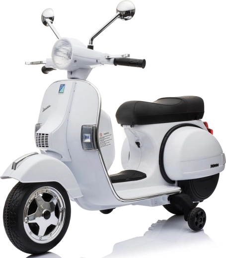 Scooter eléctrico infantil Vespa PX150 blanco