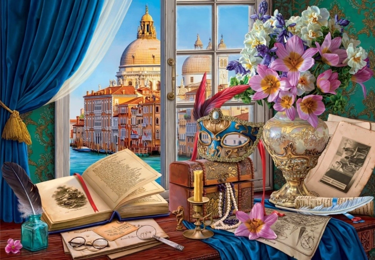 Puzzle BLUEBIRD Naturaleza muerta veneciana, 1000 piezas
