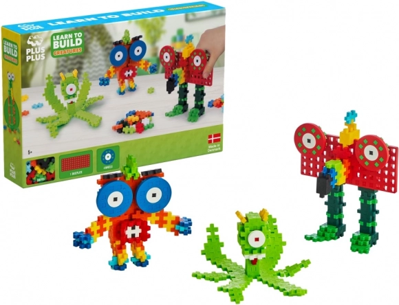 Plus-Plus Set creativo Aprende a construir Monstruos