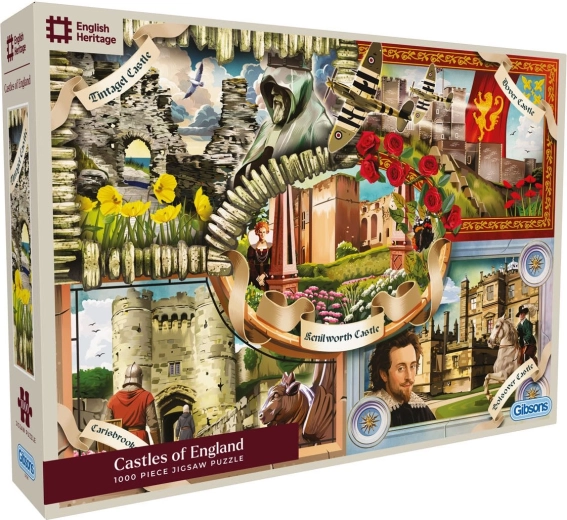 Puzzle Gibsons English Heritage: castillos de Inglaterra 1000 piezas