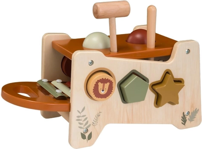 Martillo de madera con xilófono Baby Mix