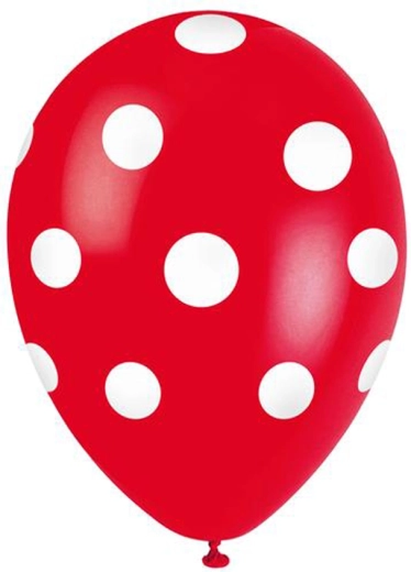 Globos TORO con lunares 30 cm, 5 uds