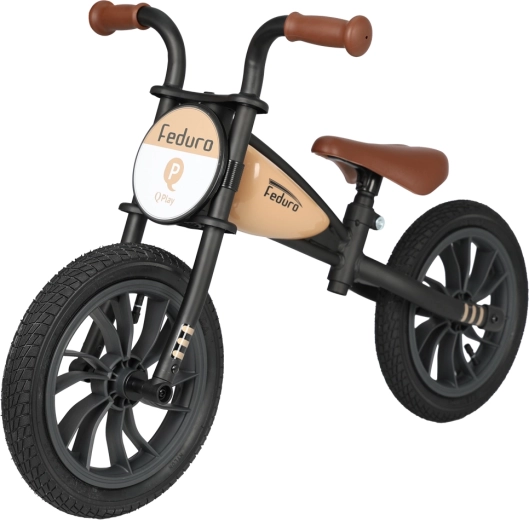 Bicicleta de equilibrio infantil Qplay Feduro 12" Beige (3–6 años)
