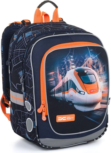 Mochila escolar ligera Topgal ENDY con motivo de tren
