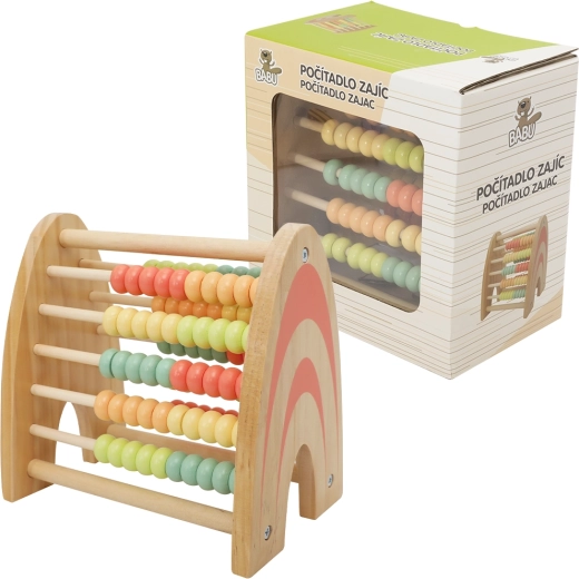 Babu ábaco educativo de madera