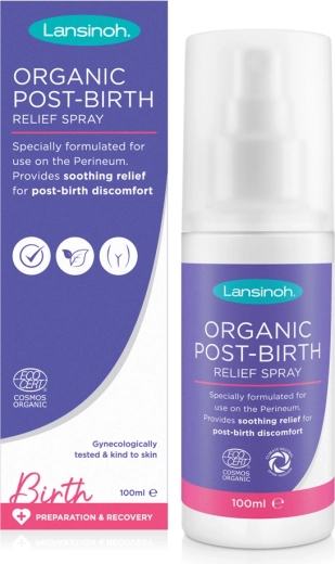 Lansinoh espray orgánico calmante para el periné después del parto 100 ml