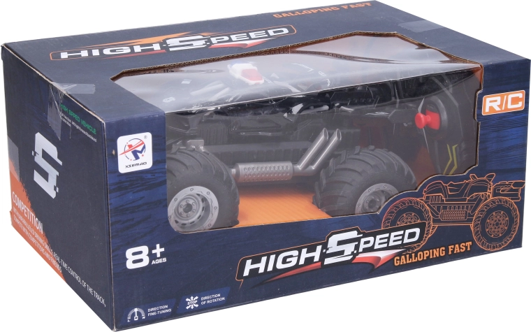 Coche de policía RC todoterreno con mando a distancia, 19 cm