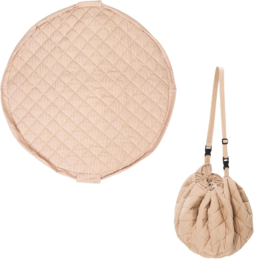 Play&Go Noomad Soft manta de juego y saco para juguetes stripes brown