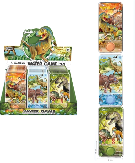 Juego de agua con dinosaurios: juguete de bolsillo para niños