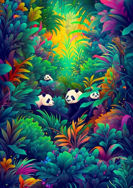 Puzzle Cielo de Pandas 1000 Piezas