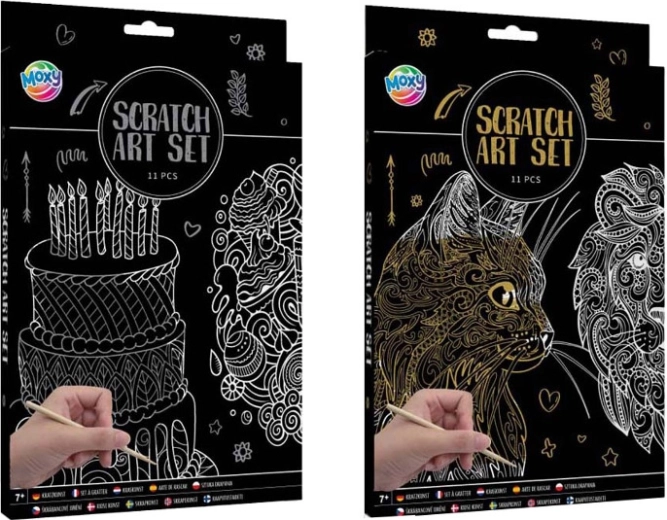 Juego de láminas para rascar