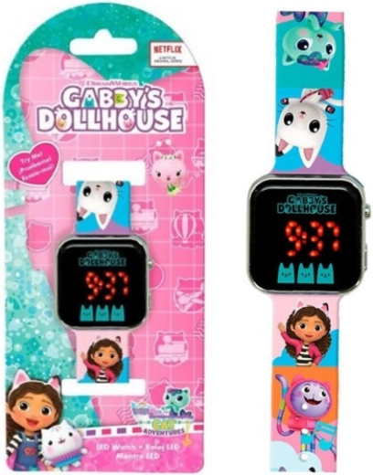 Reloj LED infantil GABIN KOČIČÍ DOMEK