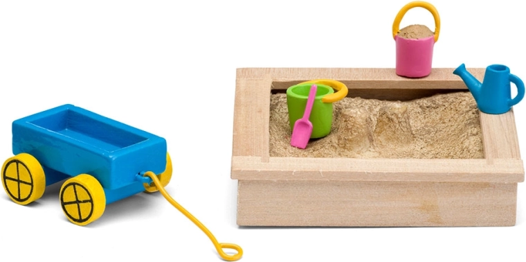Accesorios Lundby para casa de muñecas – arenero con set de juguetes