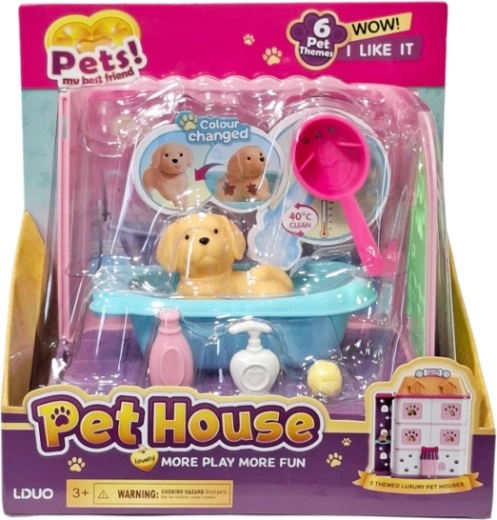 Perrito para la bañera con accesorios