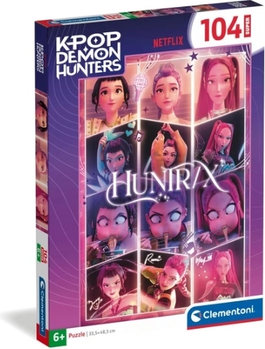Puzzle Clementoni Super K-Pop Demon Hunters de 104 piezas
