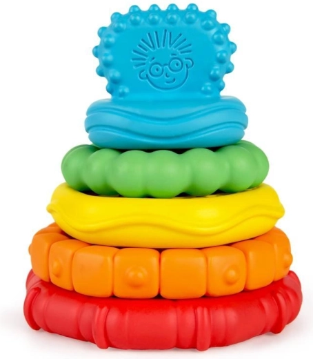 Mordedores apilables 2 en 1 Baby Einstein Stack & Teethe para bebés