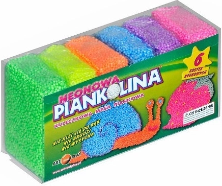 Piankolina plastilina neón – set de 6 colores