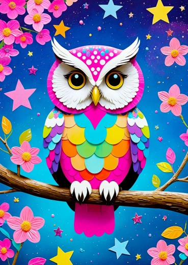 Puzzle Enjoy Búho estrellado 1000 piezas