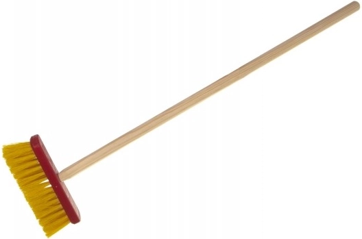Teddies escoba infantil roja con mango de madera