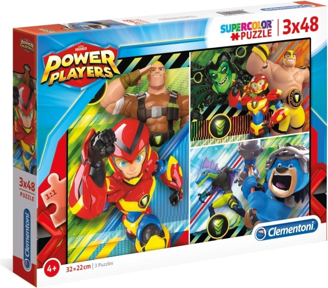 Puzzle Power Players 3x48 piezas