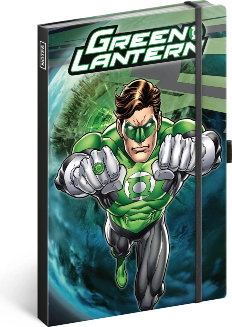 Cuaderno Green Lantern de tapa dura con páginas rayadas