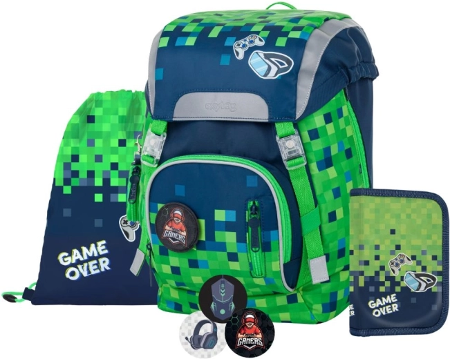 Set escolar OXY SKY gamer 4 piezas