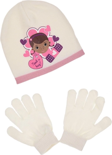 Conjunto de gorro y guantes de invierno La Doctora Juguetes