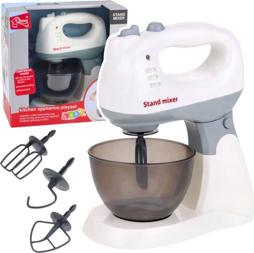 Batidora de cocina infantil con soporte y bol, con luces y sonidos
