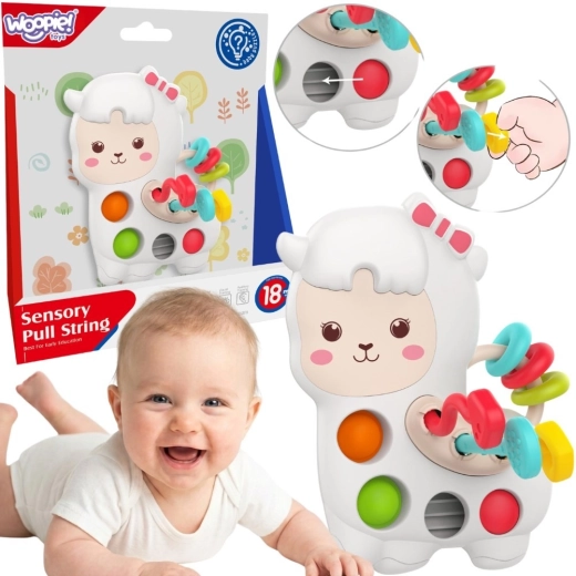 Woopie baby juguete sensorial manipulativo Montessori llama 3 en 1 18m+