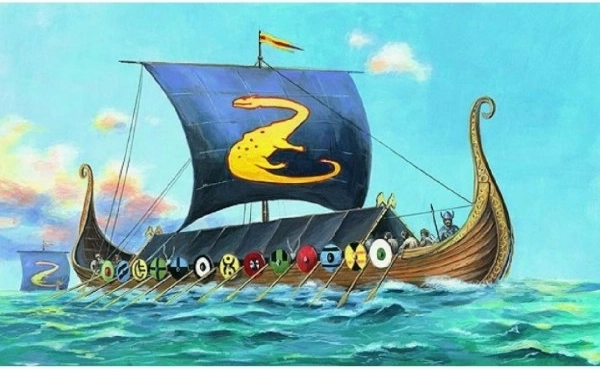 Modelo de drakkar Oseberg – kit de construcción para niños