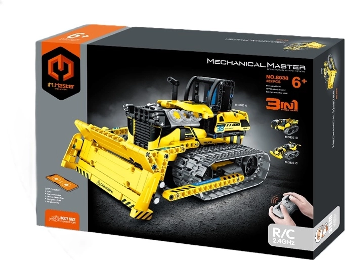 IM.Master RC robot bulldozer 3 en 1 con control remoto (452 piezas)