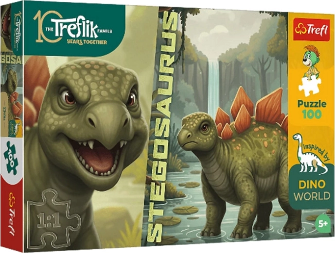 Puzzle InspiredByDinoWorld estegosaurio 100 piezas