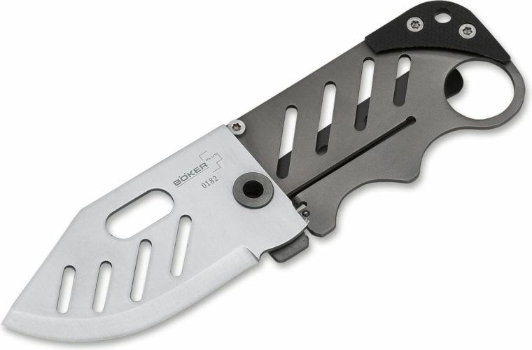 Navaja de cuello Böker Plus Credit Card Knife, 5,8 cm, G10 y titanio