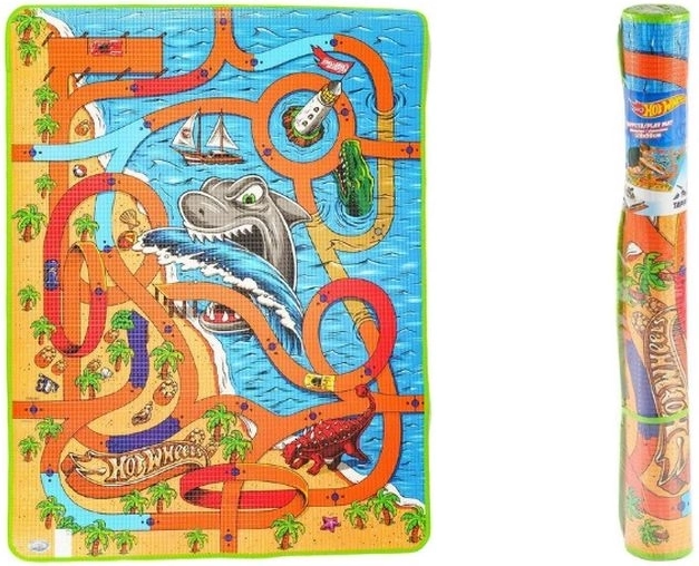 Alfombra de juego para el suelo Hot Wheels Tiburón 120 × 90 cm
