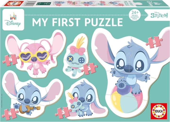 Educa baby puzzle Stitch 5 en 1 (3–5 piezas)