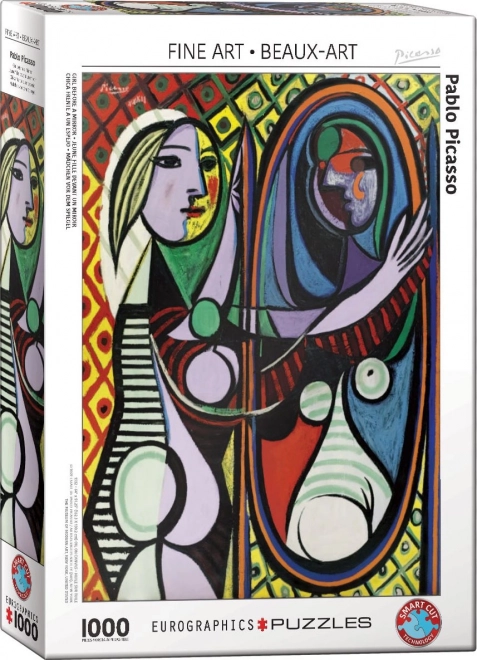 Puzzle EUROGRAPHICS chica frente al espejo – 1000 piezas