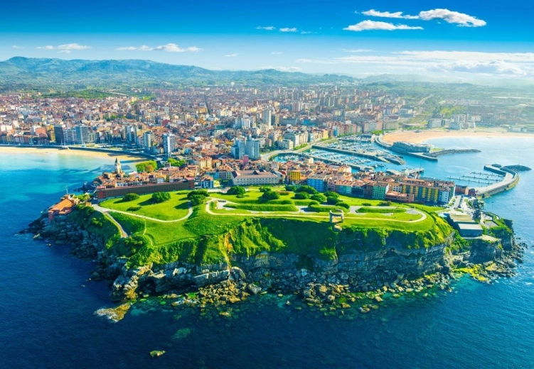 Puzle Vista de Gijón en España 1000 piezas