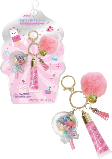 Llavero con brillo labial Dulces