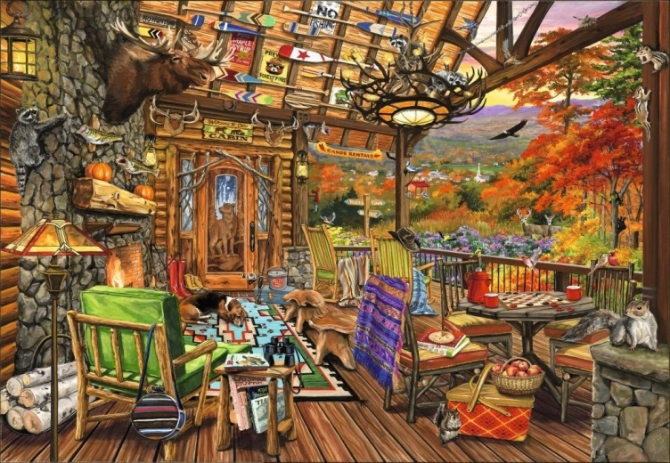 Puzzle Veranda Adirondack 1000 piezas