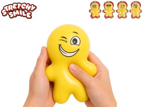 Mega muñeco apretable elástico 17 cm, 4 tipos en blíster