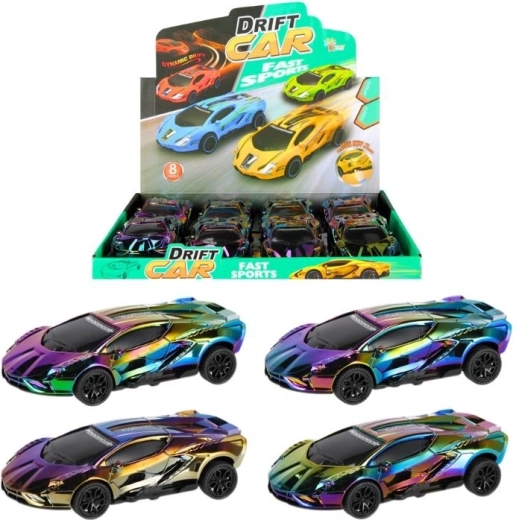 Coche de carreras drift con efecto camaleón (propulsión de fricción)