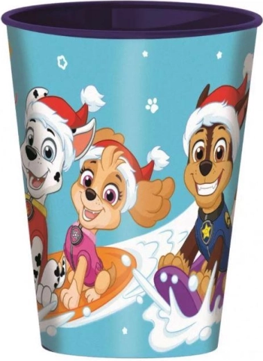 Vaso de plástico Patrulla Canina navideño 260 ml