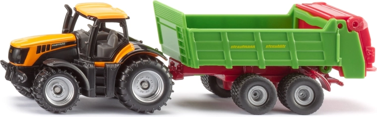 Siku tractor JCB con esparcidor universal Strautmann
