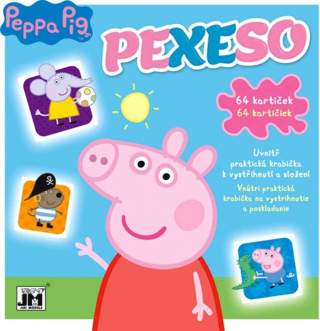 Pexeso en cuaderno Peppa Pig