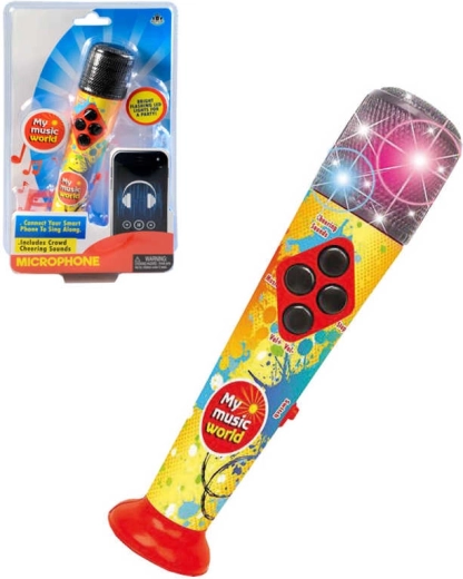 Micrófono infantil con melodías, luz LED y sonido 20 cm - 1 pieza