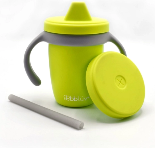 BBLÜV vaso con boquilla de silicona evolutivo lime