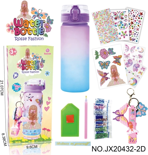 Botella infantil para beber para decorar con adornos